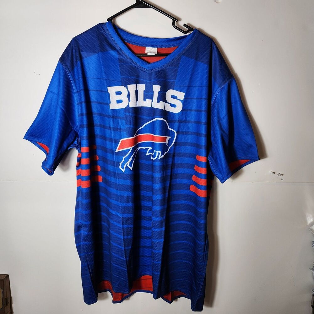 Buffalo Bills Reversible Flag Football Jersey Dry Excel Size Men's 2XL NEW